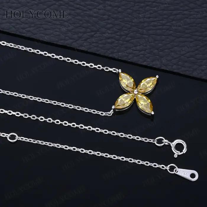 Collier pendentif marquise Moissanite en argent sterling 925 pour femmes occasions spéciales cadeau d'anniversaire mariage engagement