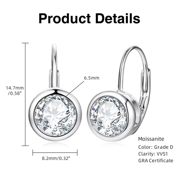 Lnngy Brinco – boucles d'oreilles en argent Sterling 925 pour femmes