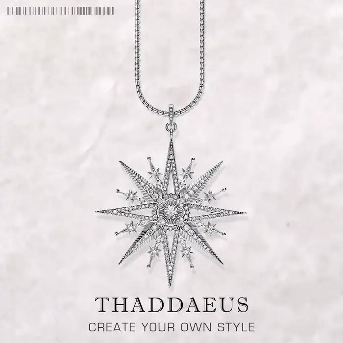 Collier étoile de royauté, chaîne à maillons, bijoux fins européens en argent sterling 925, tout nou