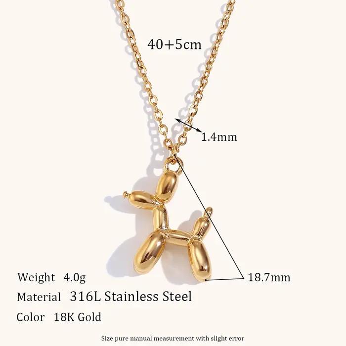 La.Muses – joli pendentif chiot tridimensionnel