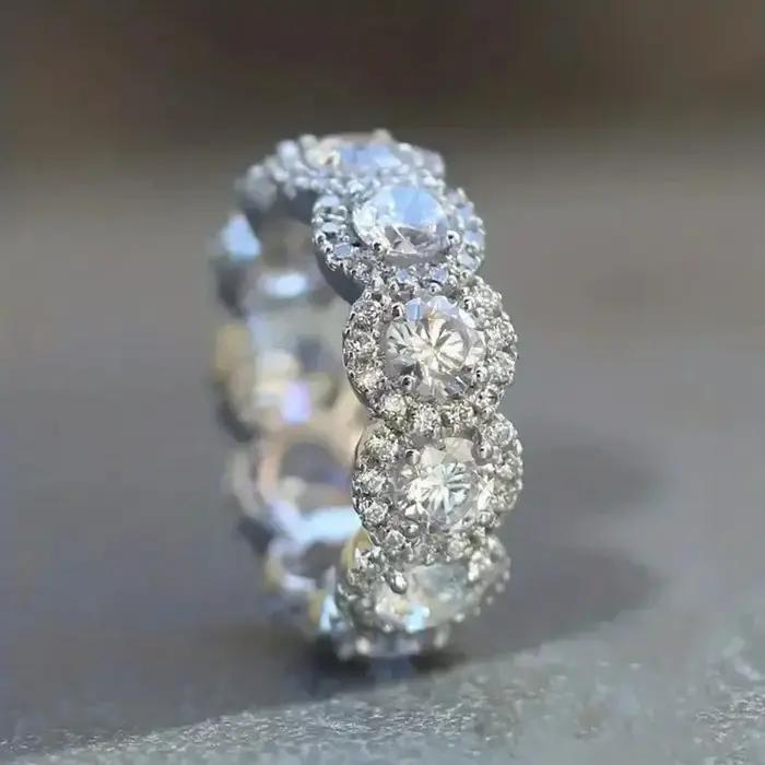 Anneau de cerceau de fleurs délicates pour les femmes, bijoux personnalisés, nouvelle mode