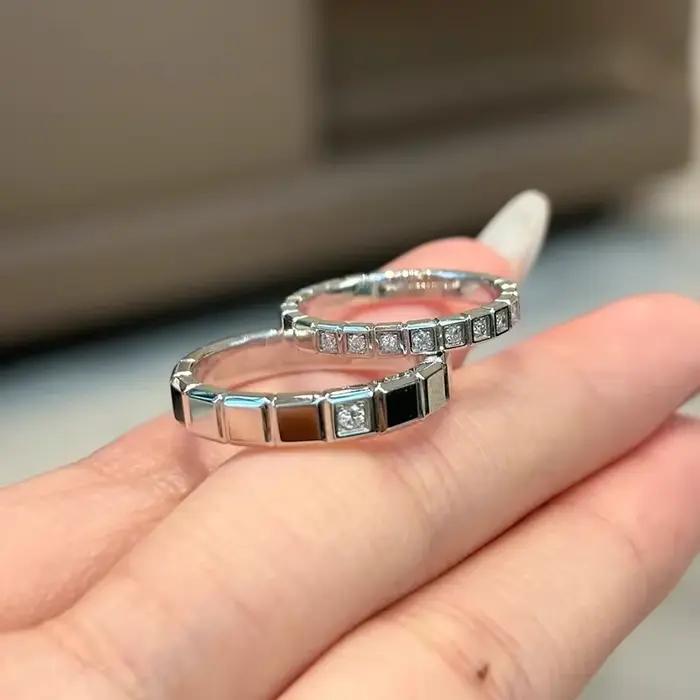Bague en argent sterling 925 sertie de zircone cubique pour amoureux personnalisée pour femmes et hommes occasions spéciales
