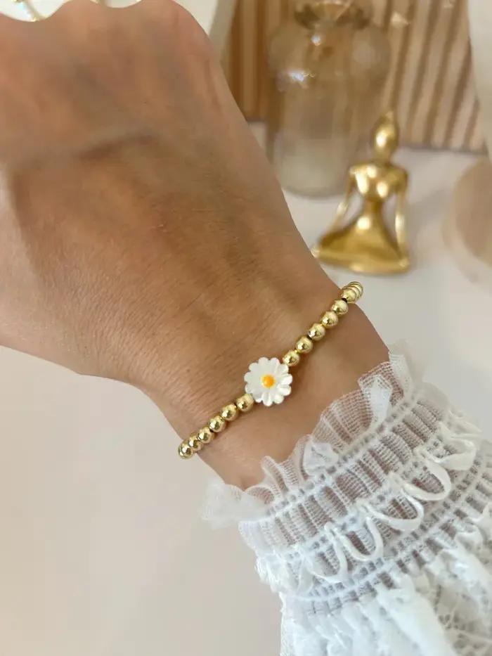 KKBEAD – Bracelet marguerite pour femmes et filles