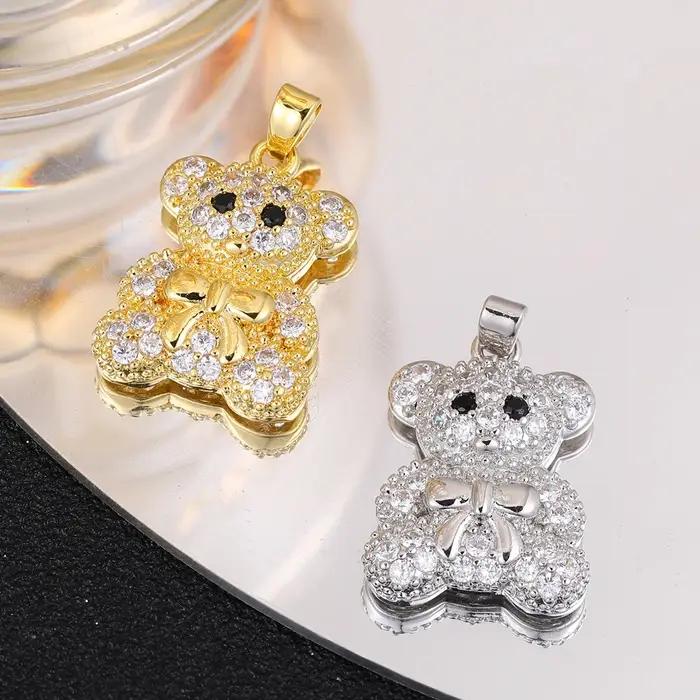 Juya 18K véritable plaqué or luxe créatif grec mauvais œil amour coeur breloques pour bricolage saint valentin fête des mères fabrication de bijoux