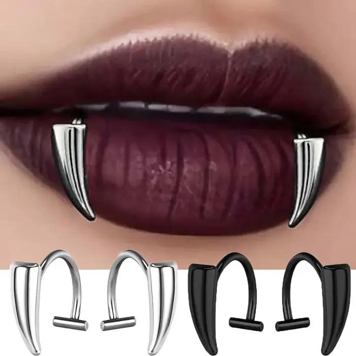 1 paire de faux Piercing personnalisé en acier inoxydable