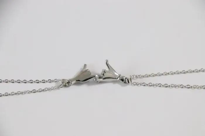 Pinky Promise Collier Lot de 2 pour Couple Meilleur Amoureux