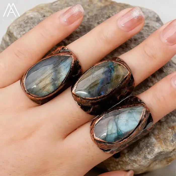 Bague en Labradorite Flash Bronze
