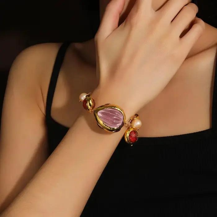 Bracelet en perles d'eau douce naturelles
