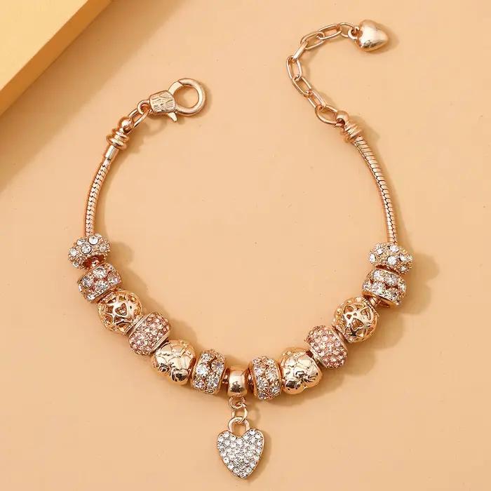 1 Bracelet d'amour Panjiadorado Element pour femmes, adapté aux rendez-vous, aux banquets de voyage,