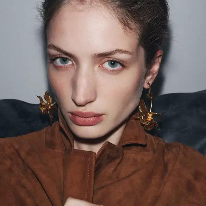 Boucles d'oreilles Vintage en métal pour femmes