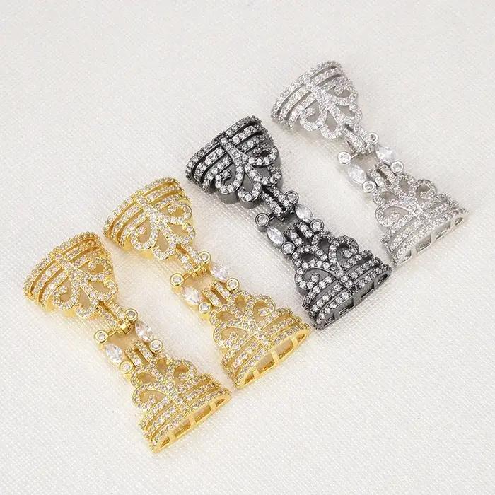 Chaînes de collier en zircone cubique de style rétro pour bijouterie artisanale femmes occasions spéciales création de bijoux DIY