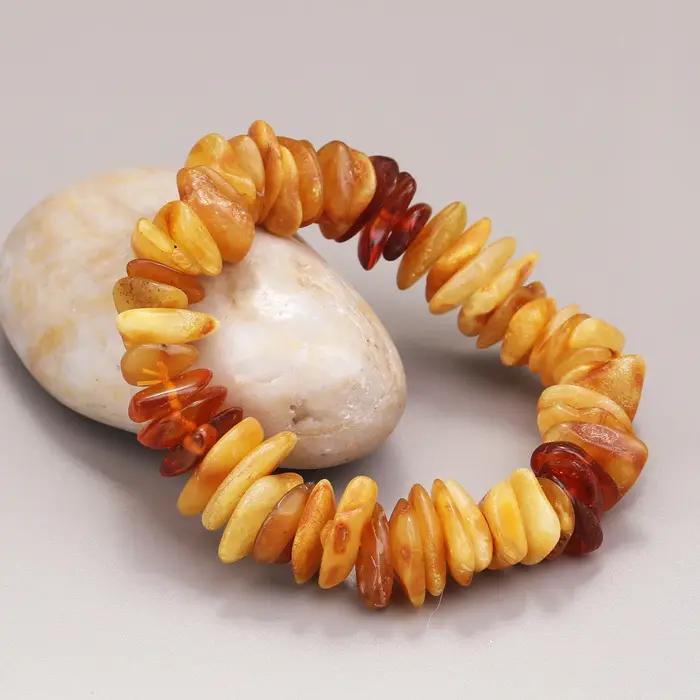 Bracelet en ambre naturel pour femme