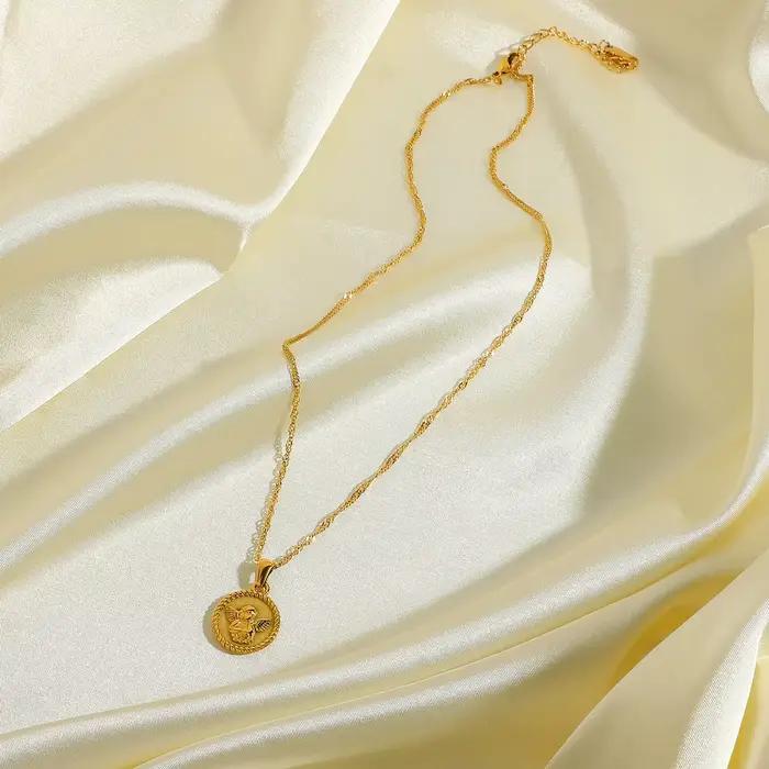 Collier Vintage sur chaîne de cou, accessoires de bijoux pour femmes, vêtements pour filles, cadeaux esthétiques, pendentif à la mode, nouvelle collection