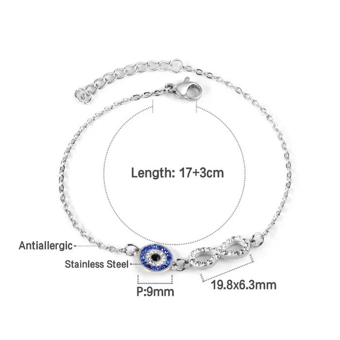 Bracelet Mauvais Œil CZ pour Homme et Femme
