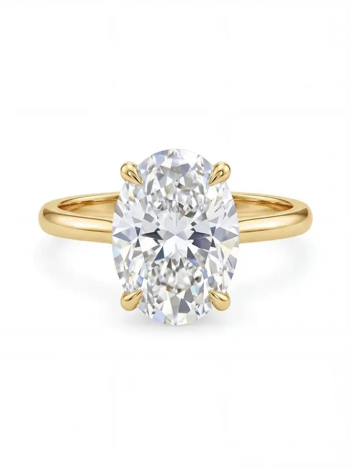 Bague en argent Sterling 925 en Zircon 1-8CT