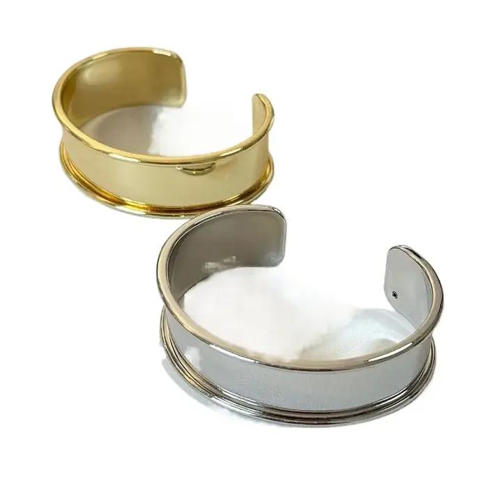Bijoux de mode YoLuo, bracelet ouvert irrégulier en métal vintage