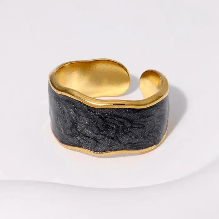 Bague ouverte réglable géométrique vintage pour femmes bijoux de fête à la mode cadeau pour occasions spéciales
