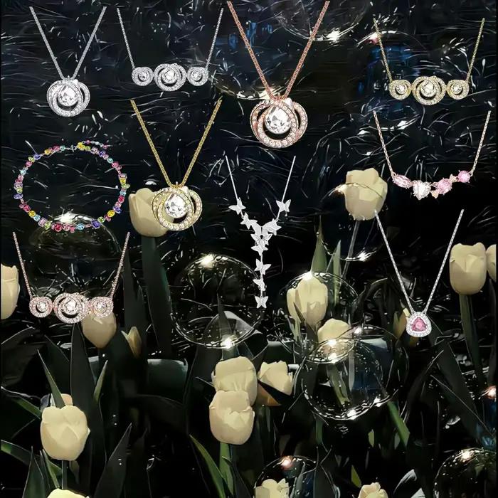 Ensemble de bijoux en cristal