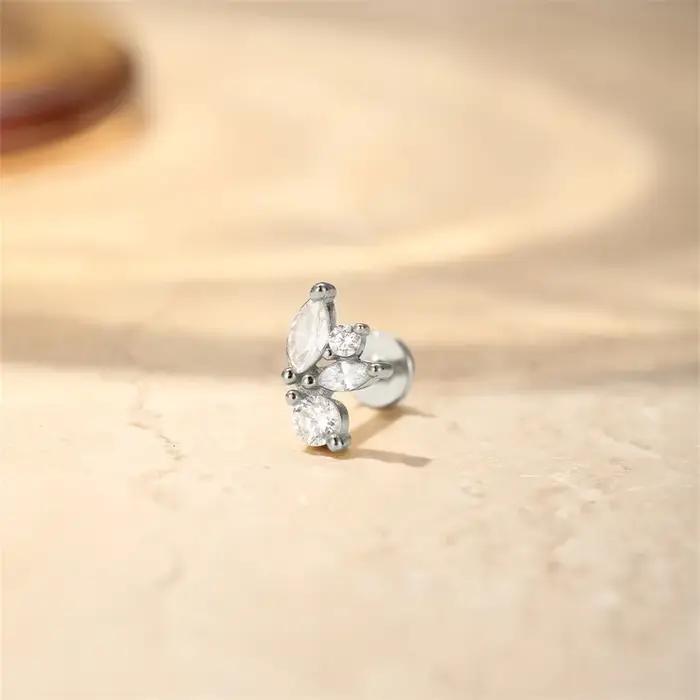 Boucles d'oreilles ROXI élégantes pour femme en argent 925
