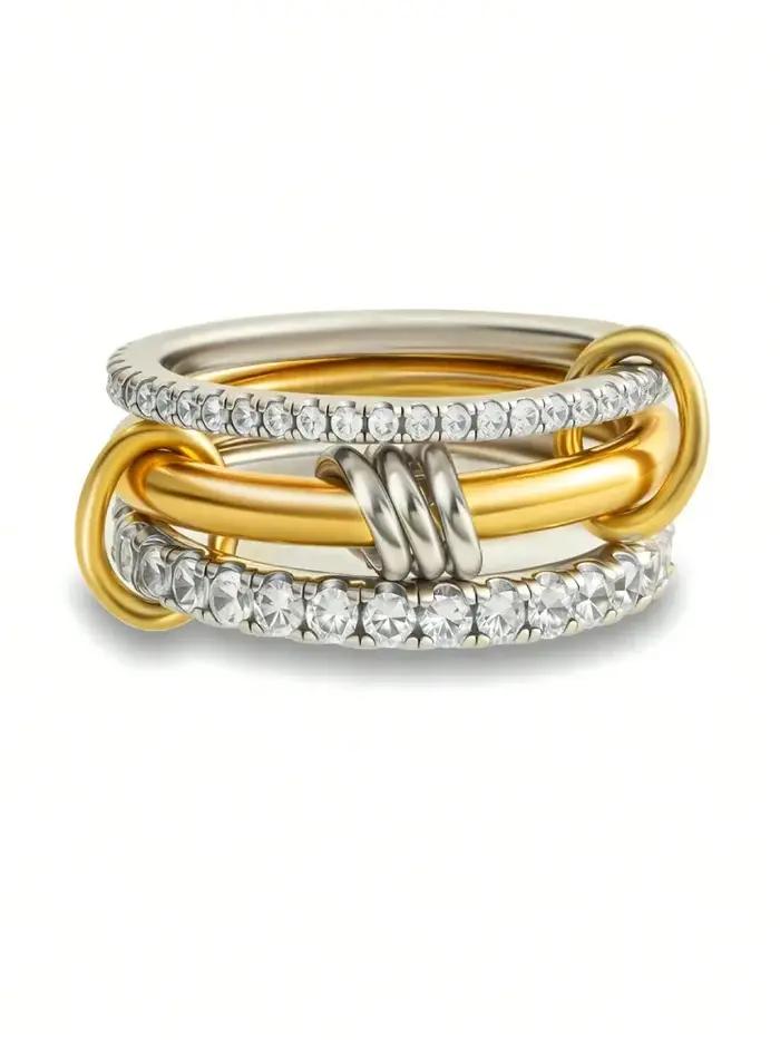 Bague de luxe en argent Sterling 925 pour femmes