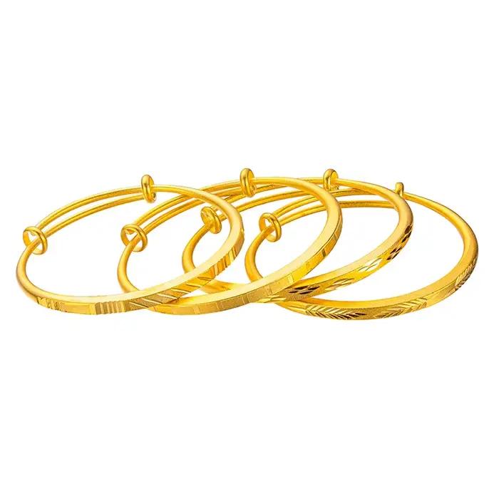 Bracelet en or 18 carats ethnique pour femmes occasion spéciale cadeau fête de mariage anniversaire soirée festive
