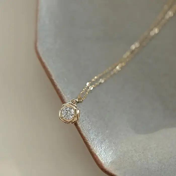 Jkeli – collier en argent Sterling 925 plaqué or 14 carats