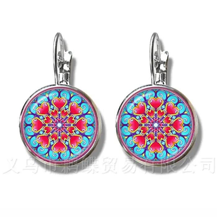 Boucles d'oreilles de Yoga au henné indien classique