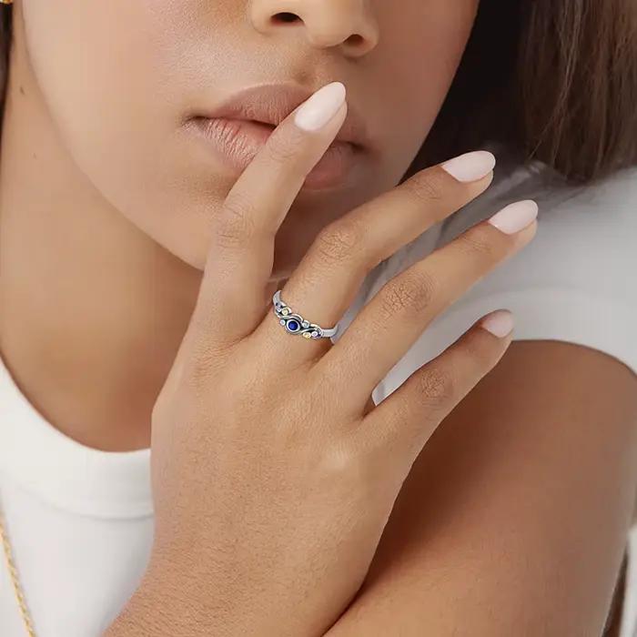 Bague originale en argent Sterling 925 Van Gogh