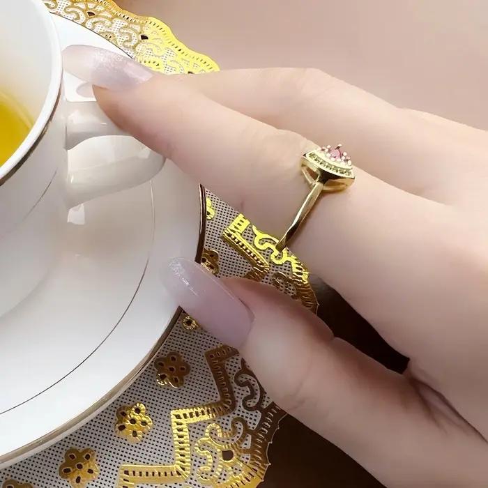 Bague pastèque dorée en argent Sterling 2022
