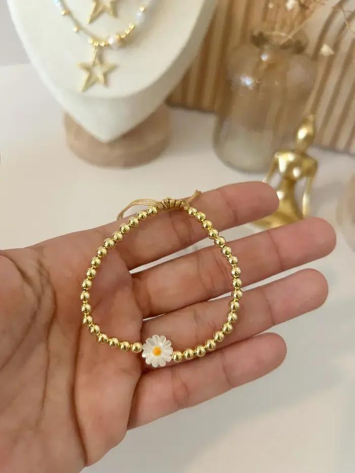 KKBEAD – Bracelet marguerite pour femmes et filles
