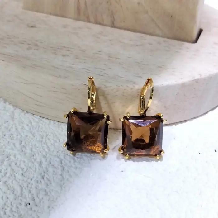 Boucles d'oreilles de haute qualité, nouvelle tendance, bijoux de marque de luxe originaux, brillant