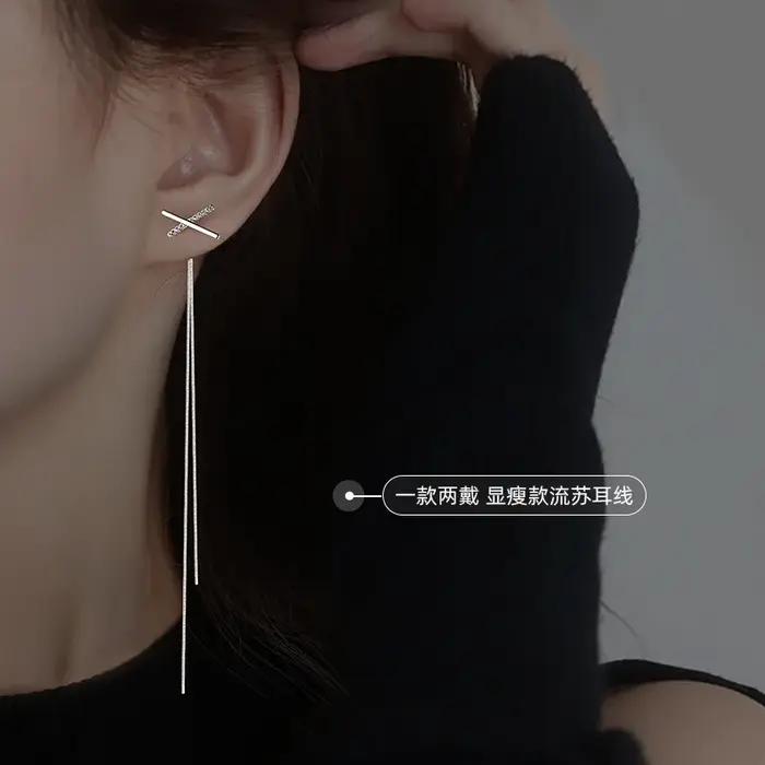 Boucles d'oreilles en argent Sterling S925 pour femmes