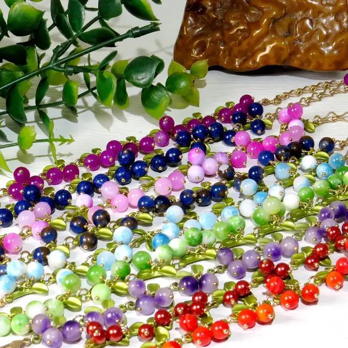 Bracelet de perles tissées à la main de Style français rétro pour femmes