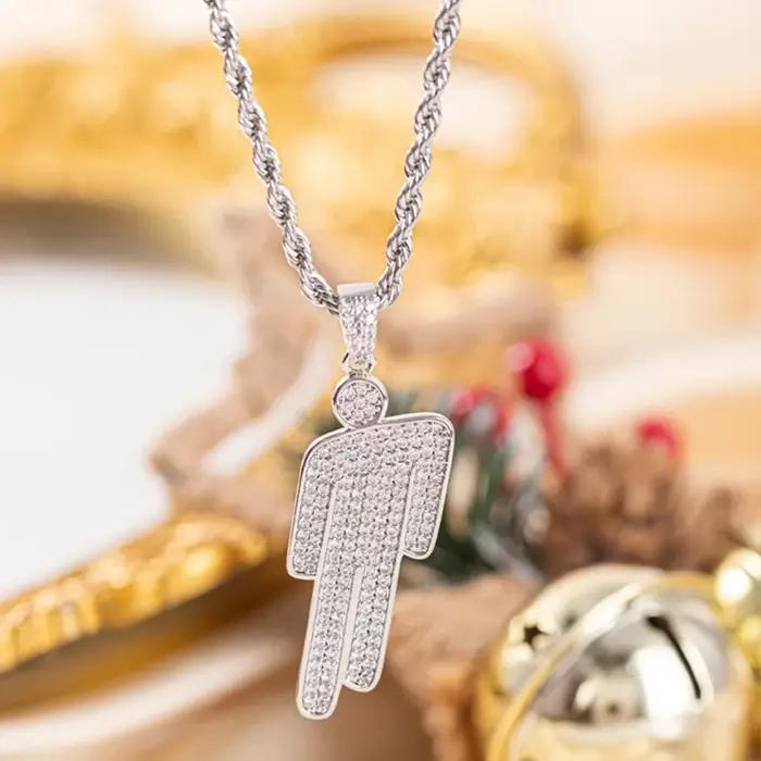 Collier pendentif Billie Cartoon en zircon