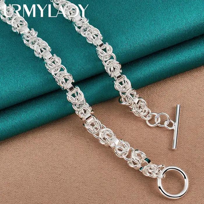 URMYLADY – collier multi-anneaux en argent Sterling 925 pour femmes