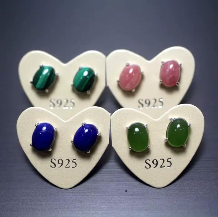 Boucles d'oreilles Meihan en pierres semi-précieuses naturelles