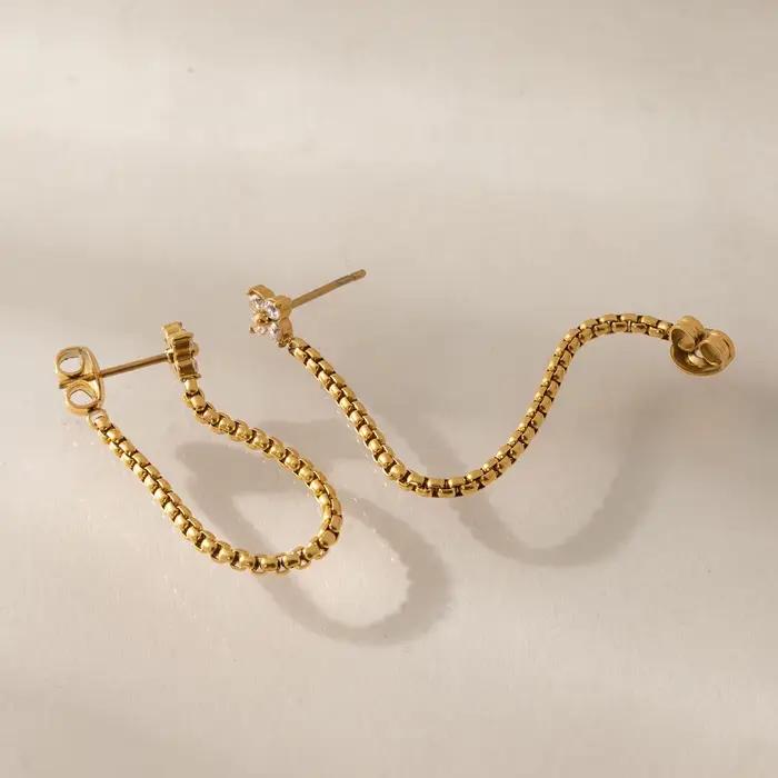 Zora – boucles d'oreilles classiques en zircon pour femmes