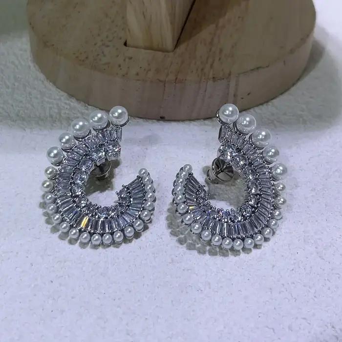 Bracelet de boucles d'oreilles série perle