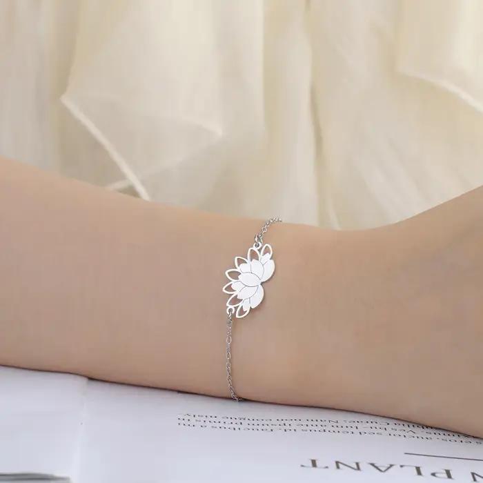 Dawapara Lotus fleur Bracelet bonne chance