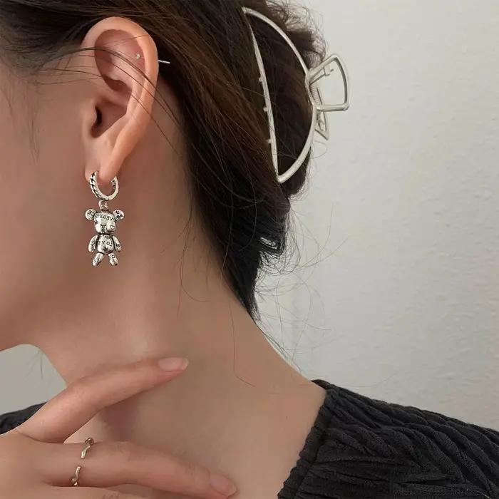 Boucles d'oreilles Vintage en argent Sterling 925 pour femmes