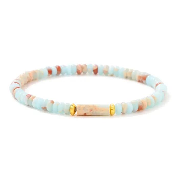 Bracelets à breloques de sédiments marins pour femmes et hommes