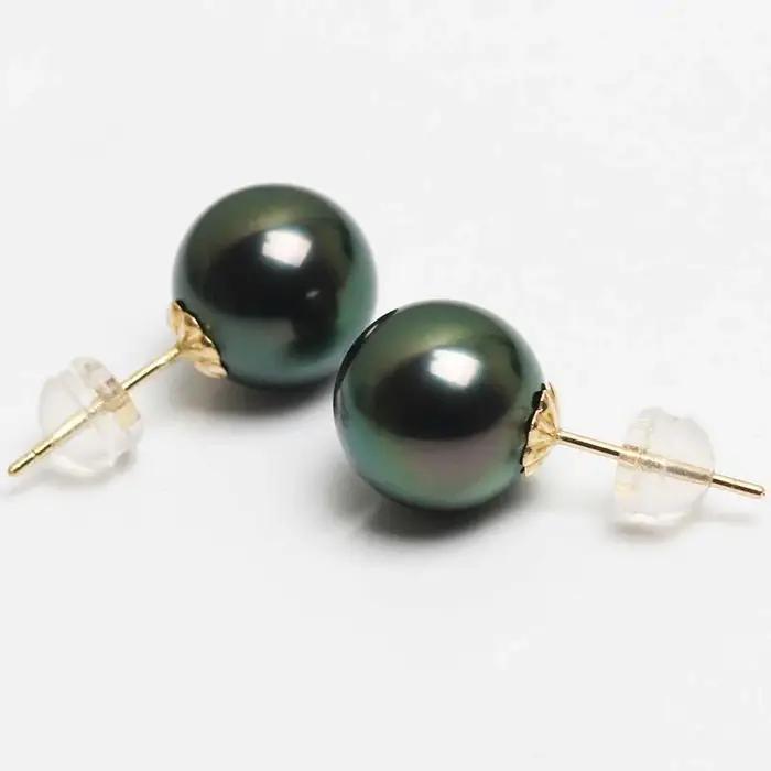 Boucles d'oreilles en perles de Tahitain pour femmes