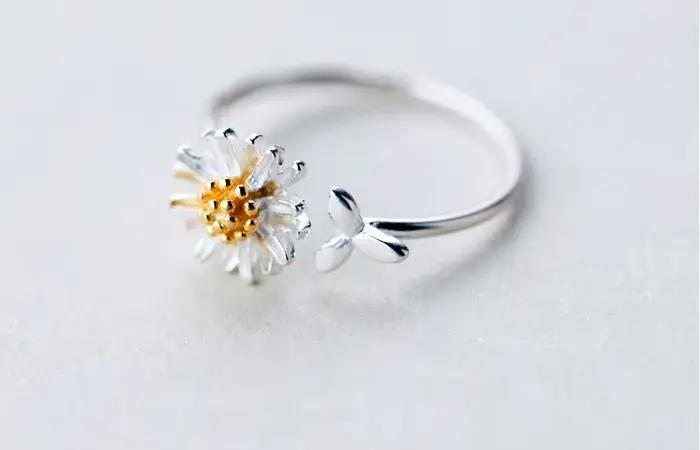 Bagues coréennes en argent Sterling 925 pour femmes