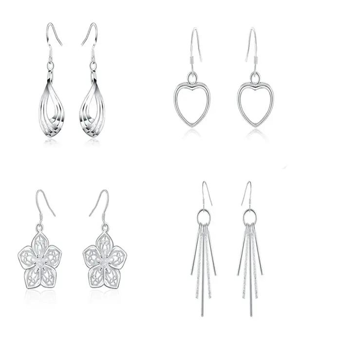 Ensemble de boucles d'oreilles en argent sterling 925