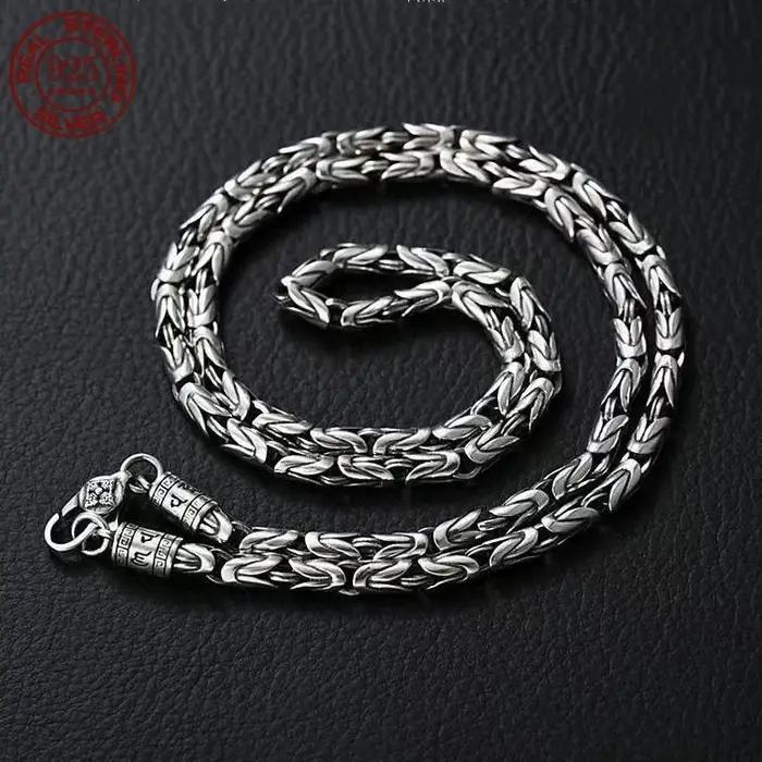 Nouvelle mode 2026 Collier 100% Argent Sterling S925 6MM pour Hommes et Femmes