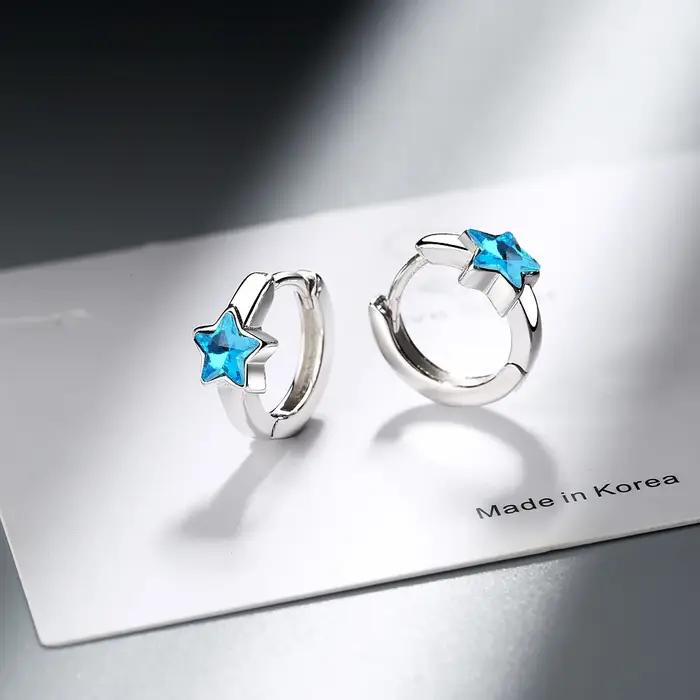 Boucles d'oreilles princesse bébé en argent 925