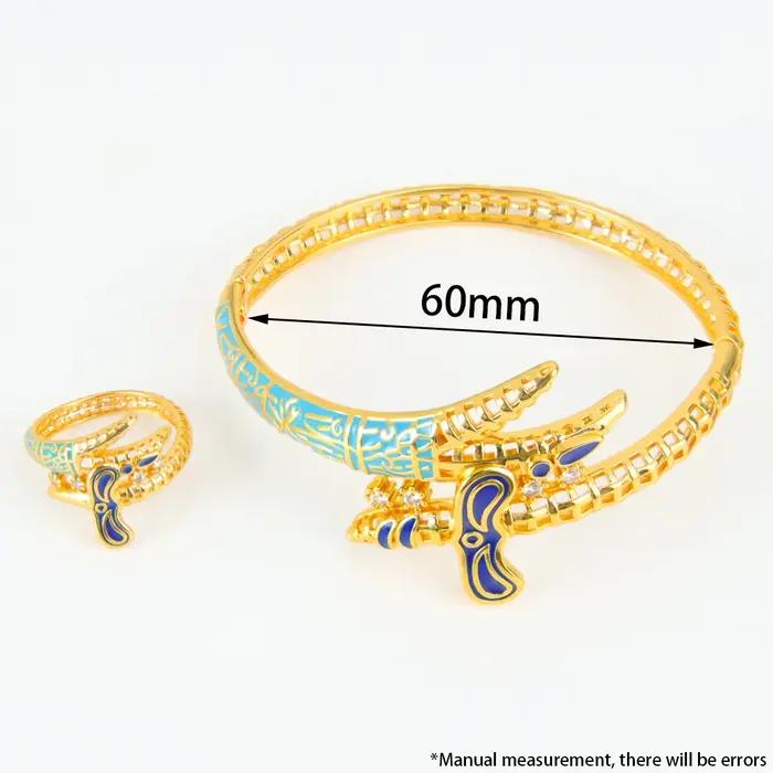 Ensemble de bracelets et bagues en émail de mode italienne