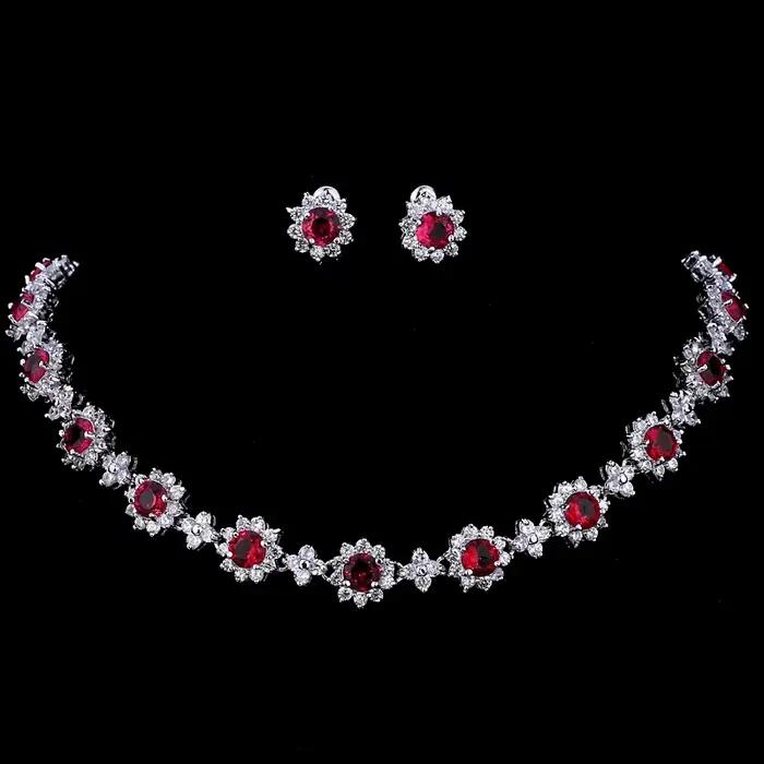 SUGO Classic – ensemble de bijoux ronds en zircone pour femmes, 5 couleurs, accessoires pour robe de