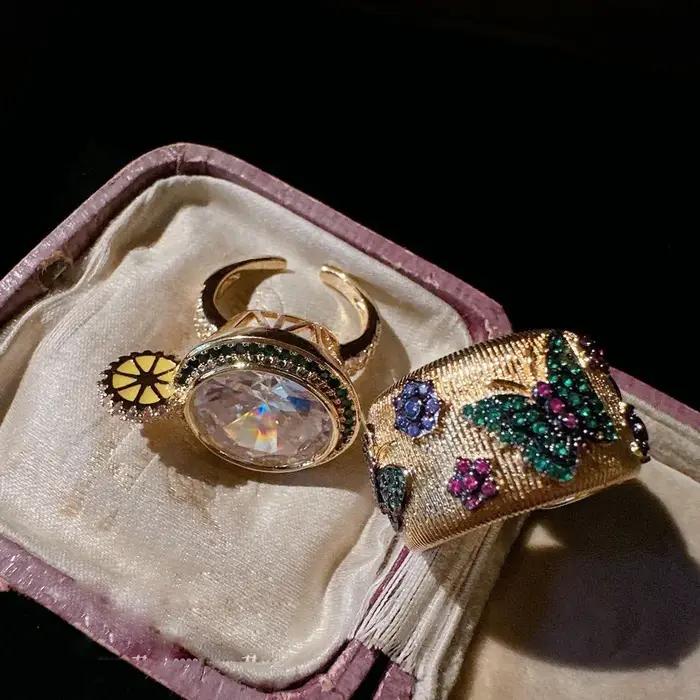 Bague en pierres précieuses Mojito ORY pour femme