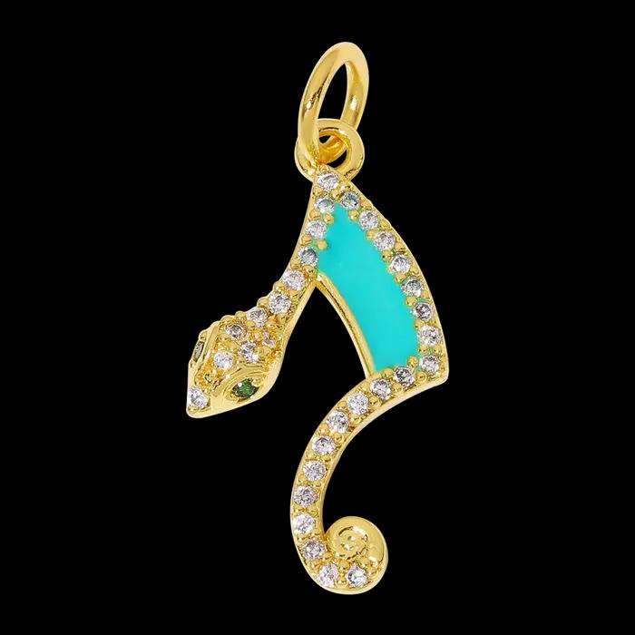 Juya 18K plaqué or couture artisanat bijoux accessoires émail raisin taureau oiseaux serpent grec mauvais œil libellule breloques